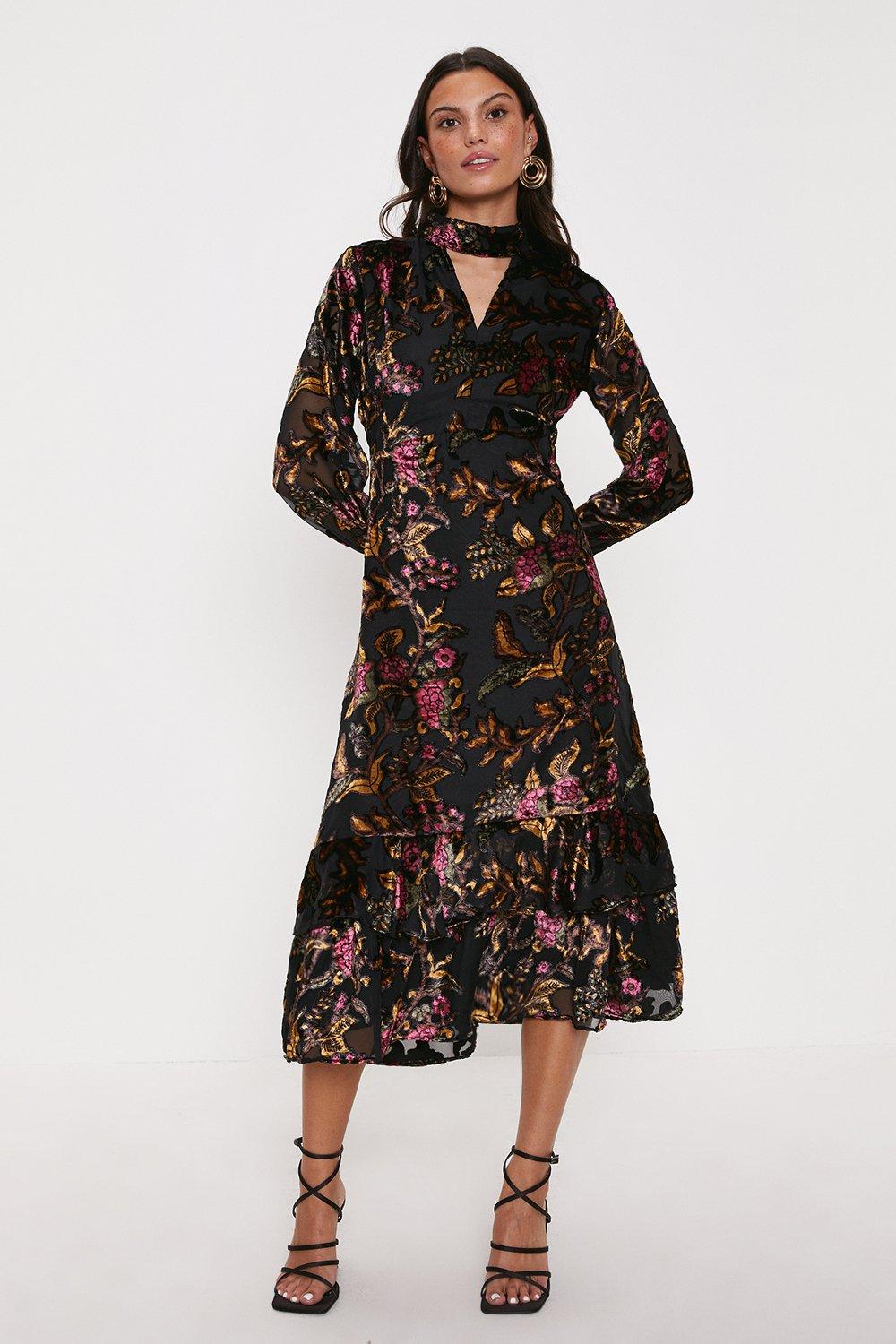 Oasis high shop neck dress