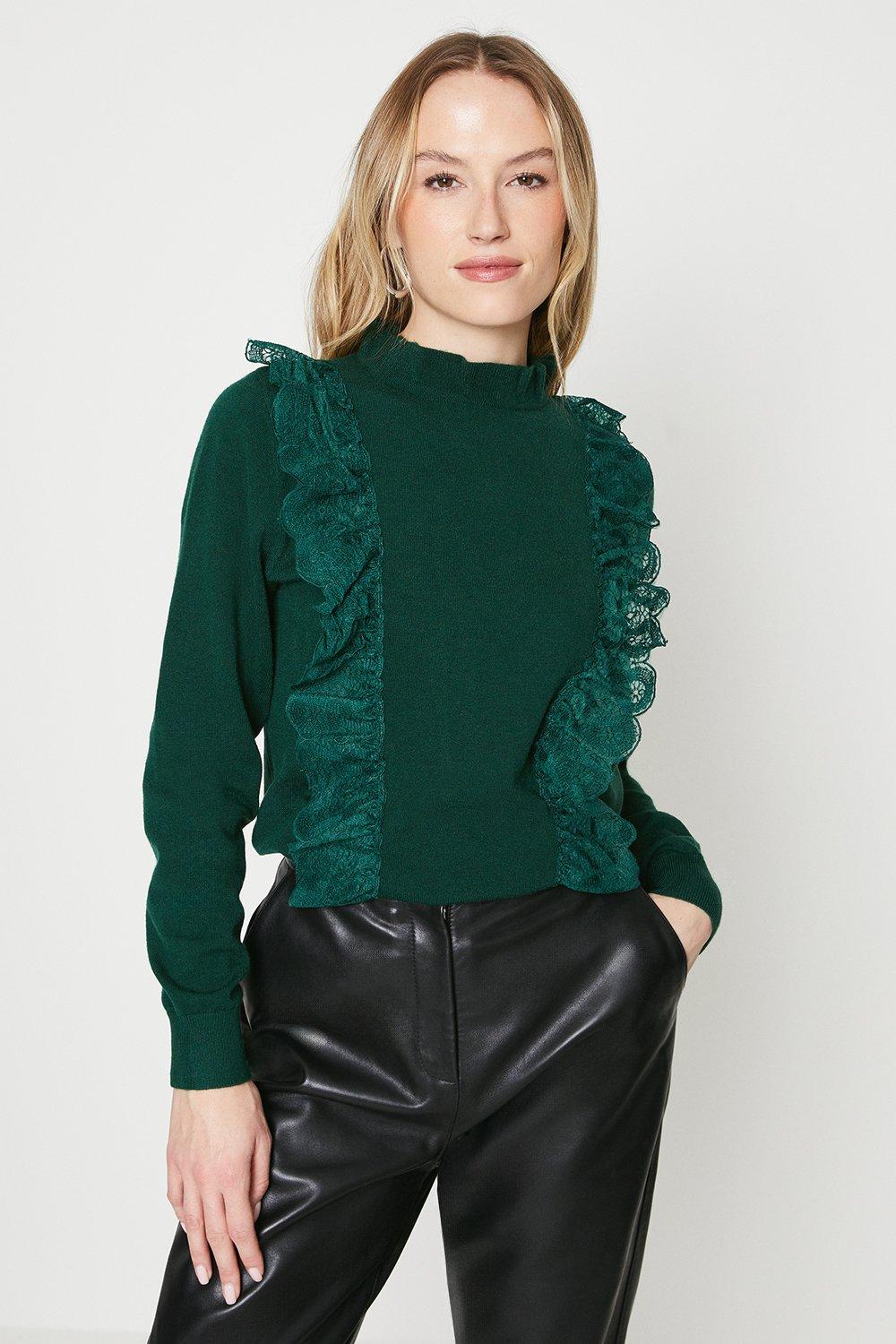 Lace Ruffle Top Jumperforest