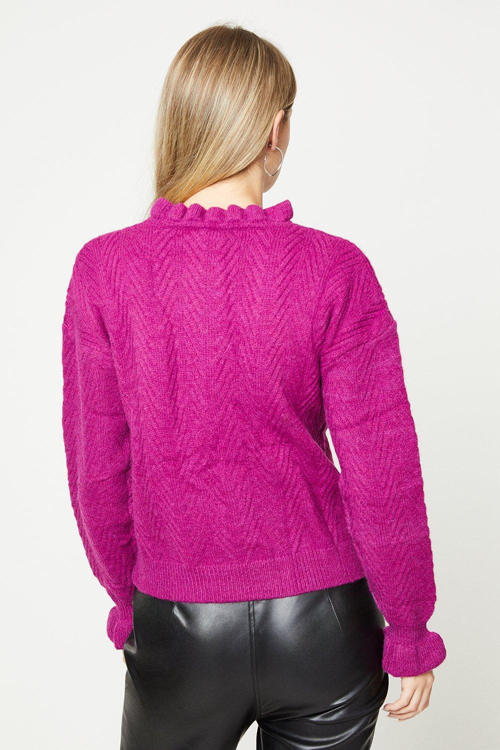 Oasis frill shoulder outlet jumper