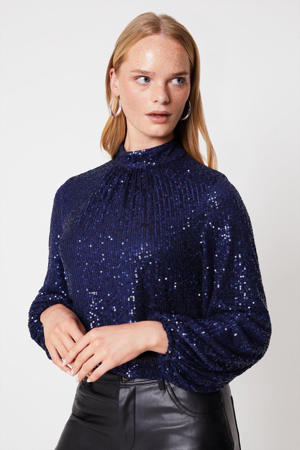 Oasis on sale sequin tops