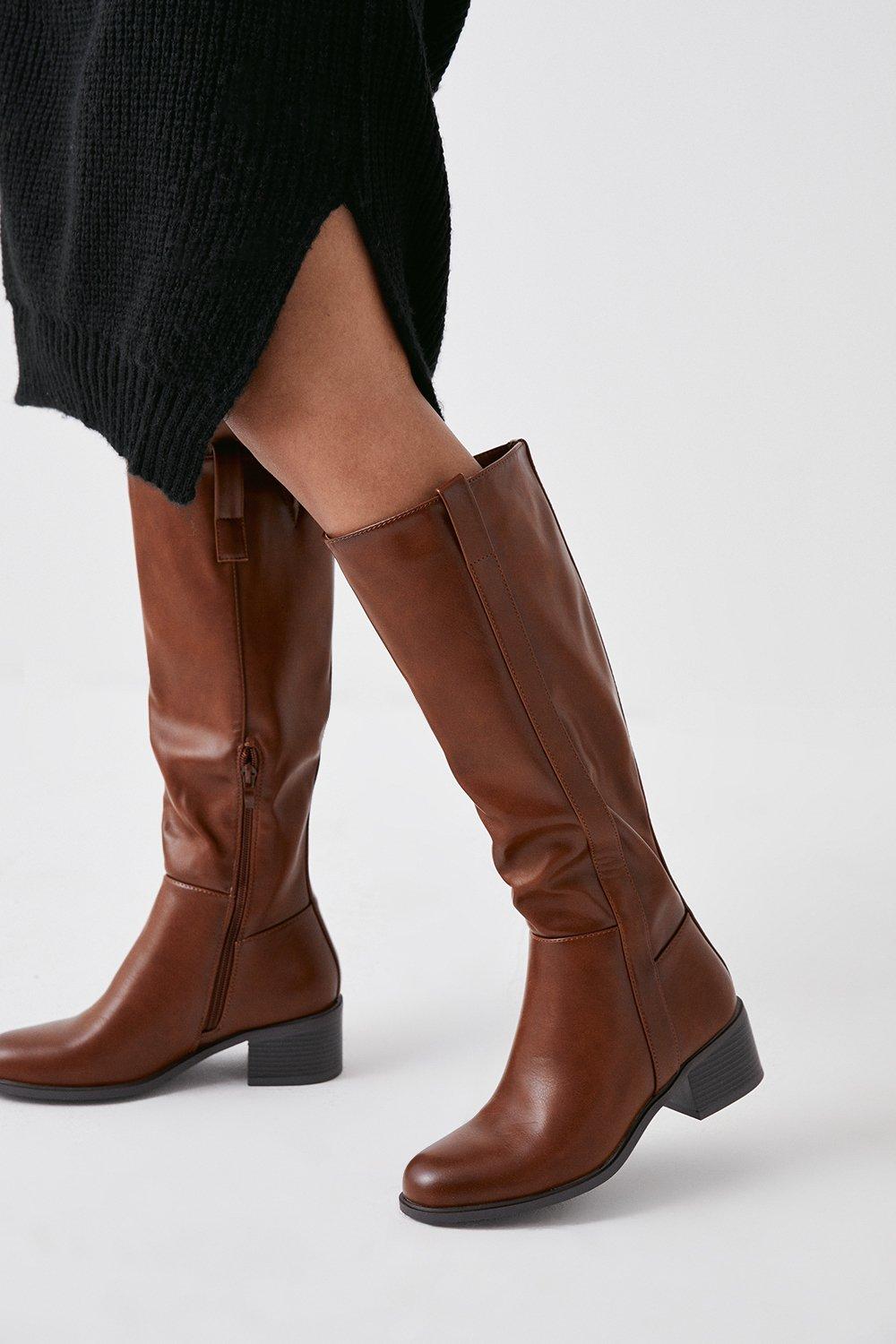 No heel best sale womens riding boots