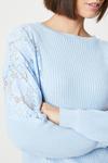 Oasis Lace Insert Ribbed Sweater thumbnail 4