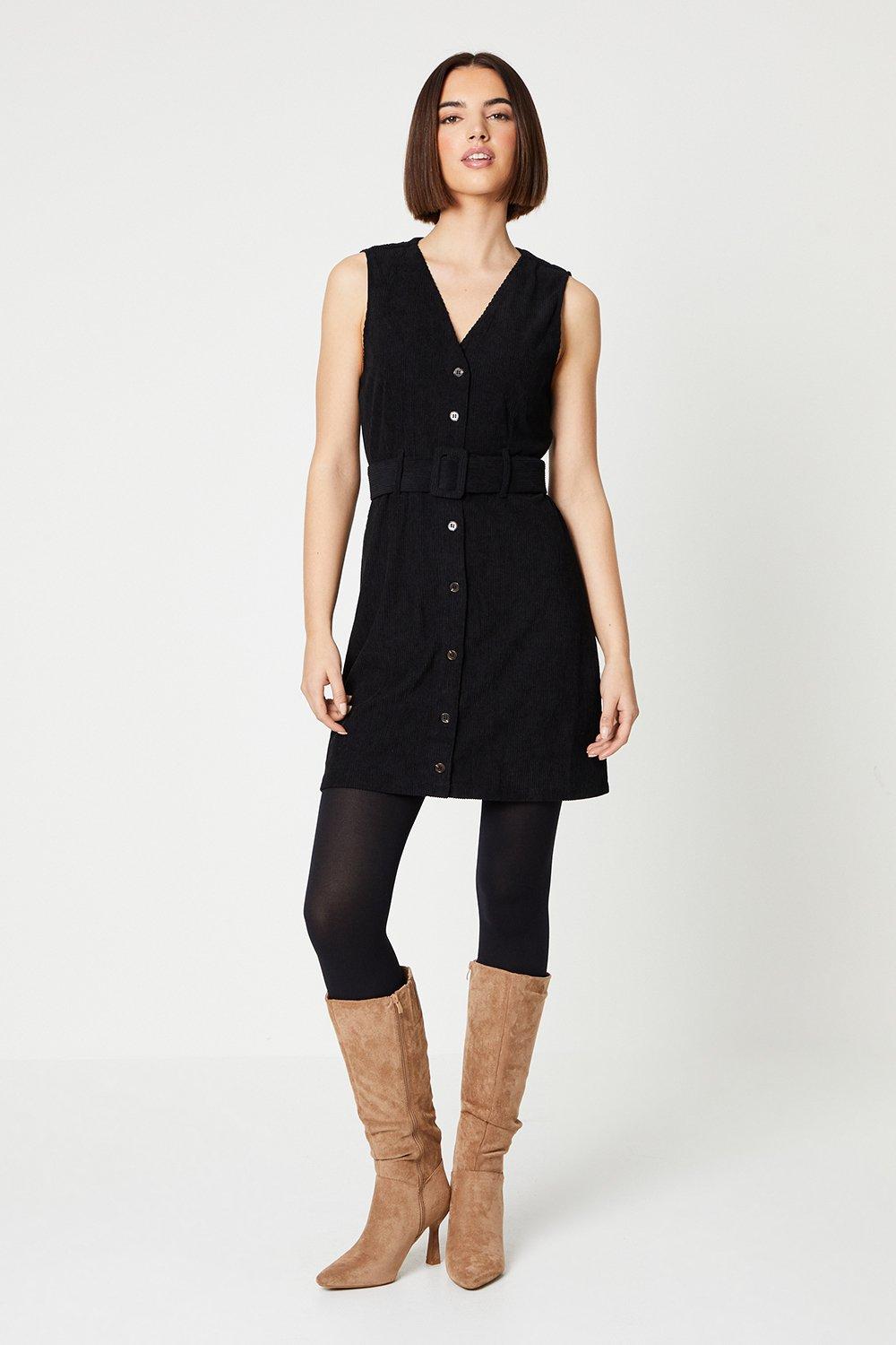 Oasis denim pinafore shop dress