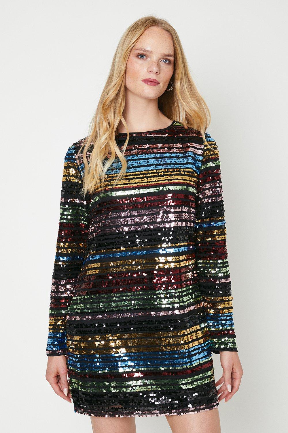 Rainbow on sale shift dress