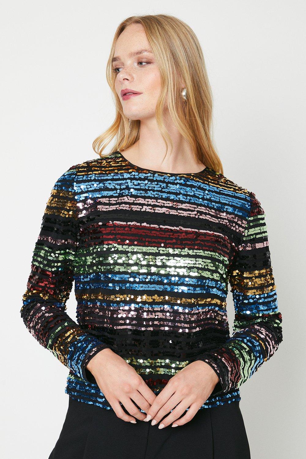 Rainbow on sale sequin jumper