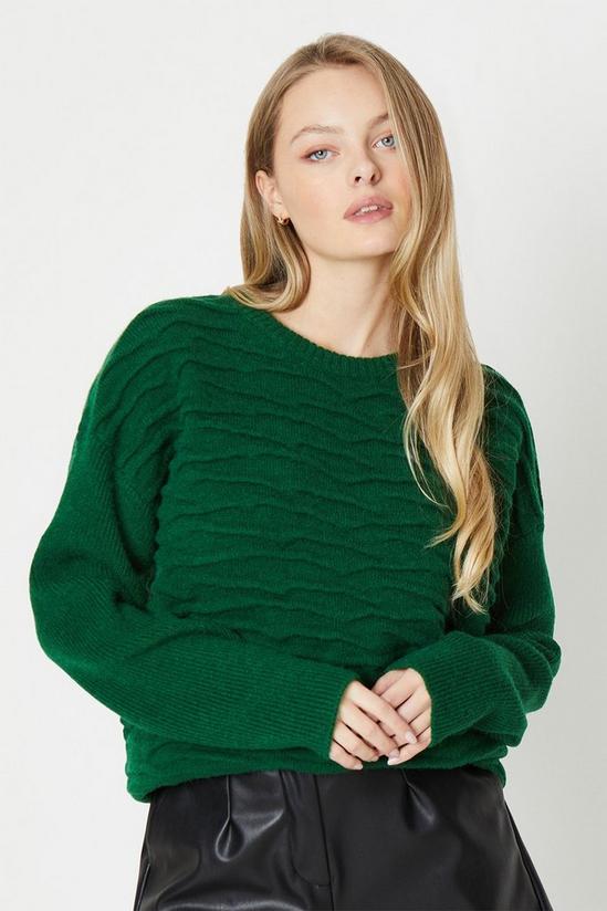 Jumpers & Cardigans  Oversized Boxy Rib Sleeve Knitted Sweater