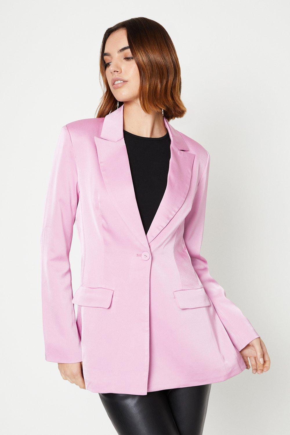 Oasis pink 2024 charmaine button coat