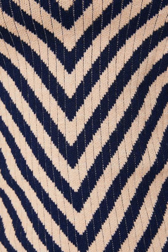 Oasis Petite Sleeveless Stripe Detail Midi Knitted Dress 5