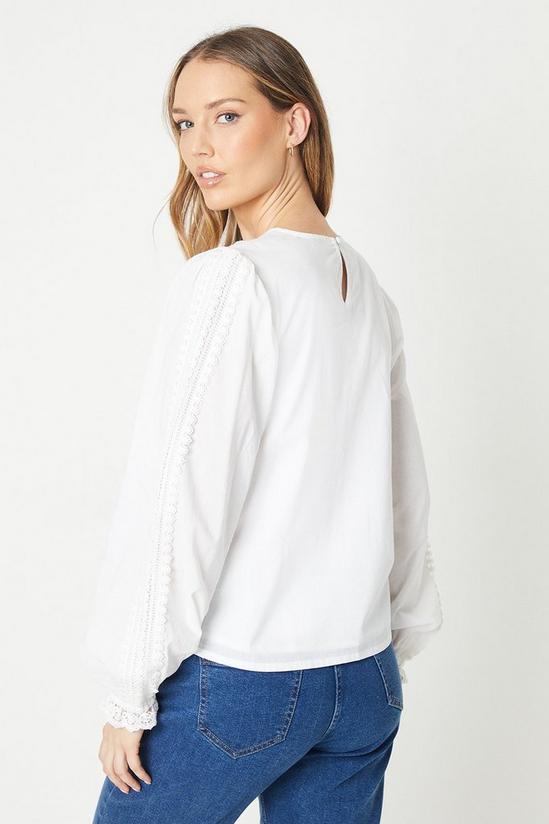 Oasis Broderie Ruffle Detail Blouse 3