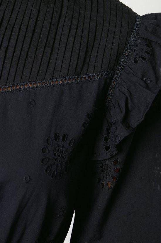 Oasis Broderie Frill Detail Mini Dress 5