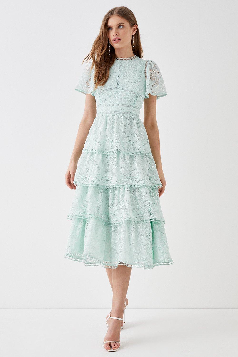 Coast green outlet lace dress