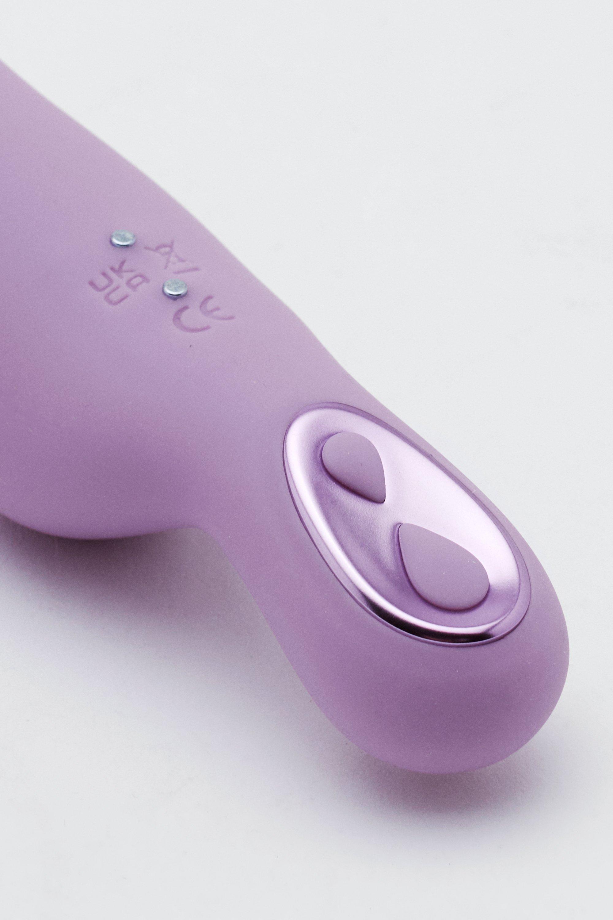 Metallic Rechargeable Seated Vibrator Sex Toy