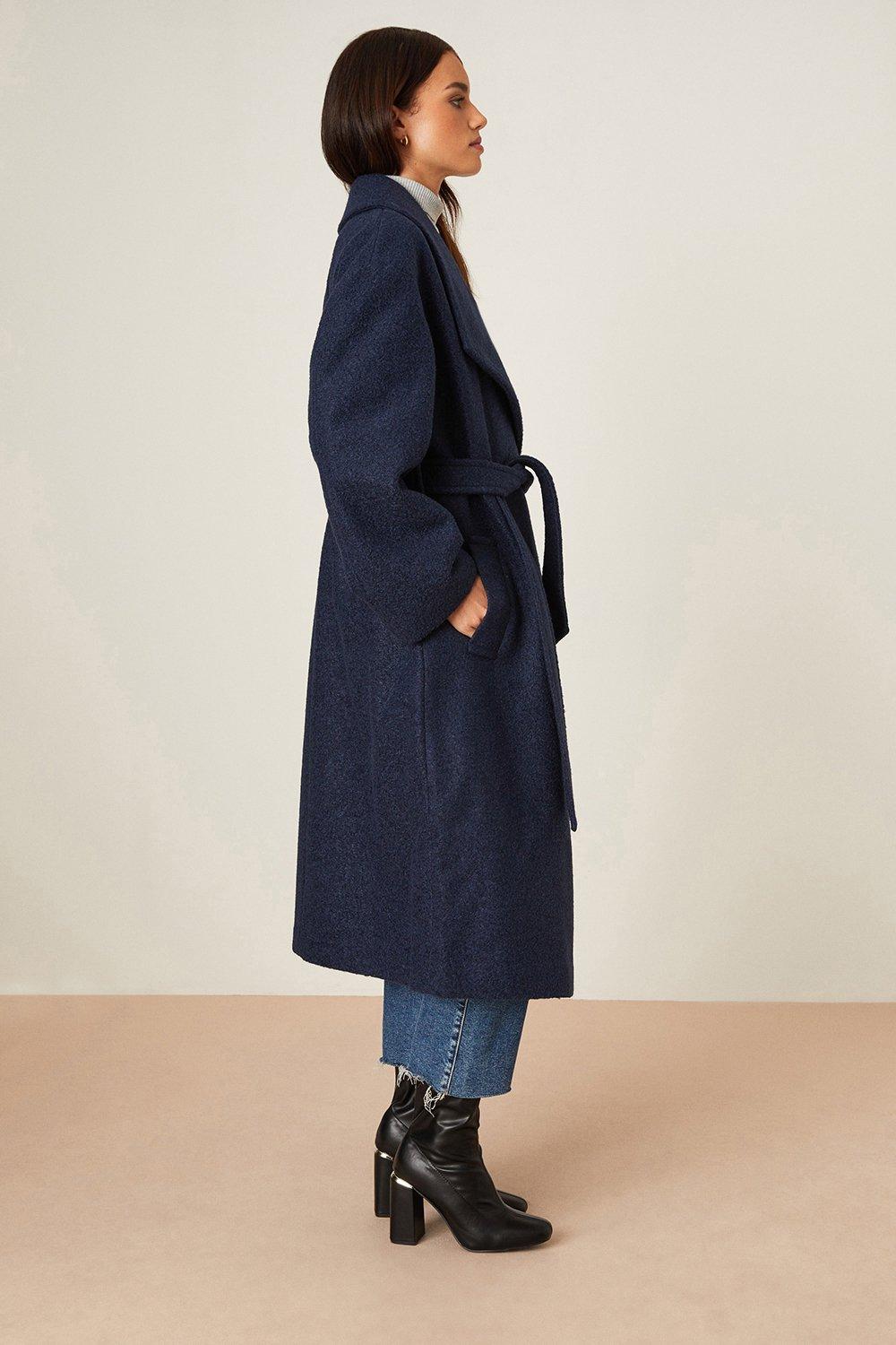 Jigsaw narrow hot sale belted coat