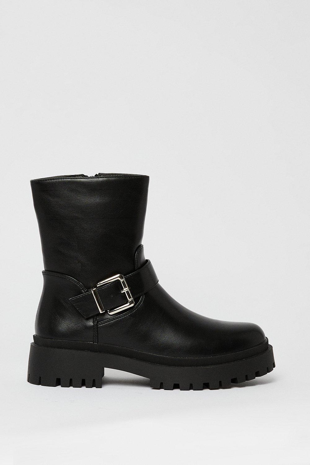 Boots Faith Kennedy Chunky Buckle Ankle Boots Faith