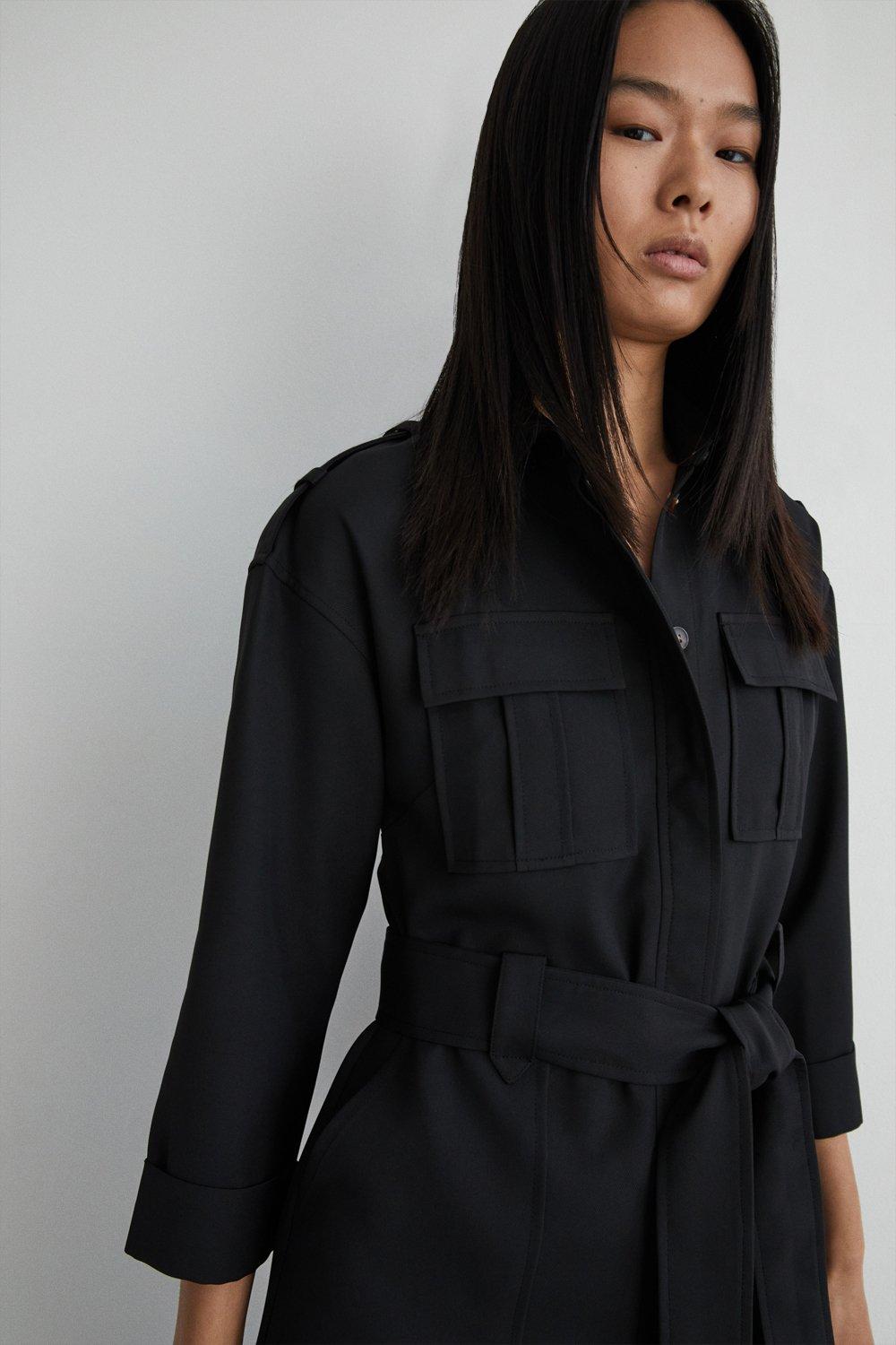 Warehouse utility best sale shirt dress