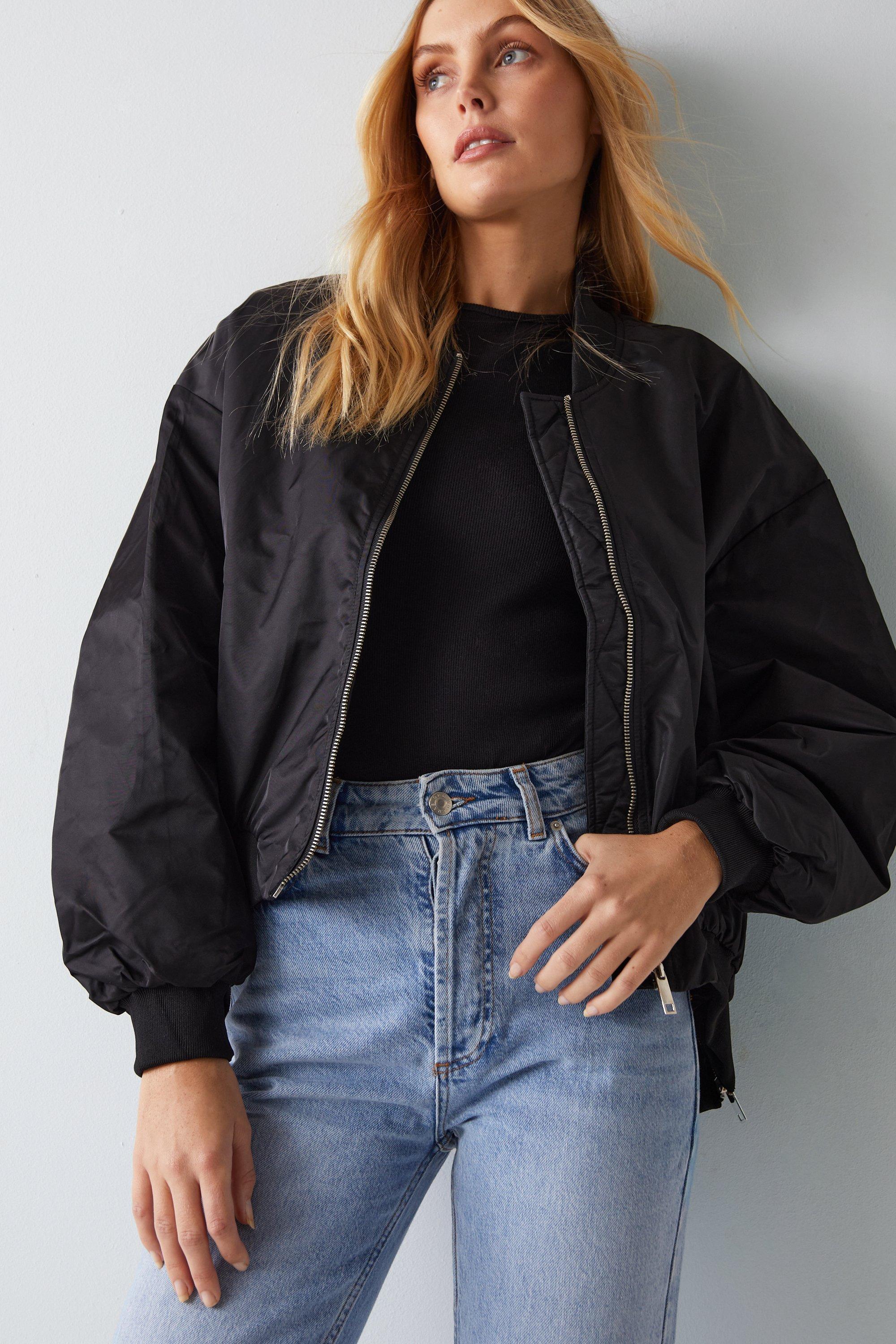 Jackets & Coats | Oversized Bomber Jacket | Warehouse