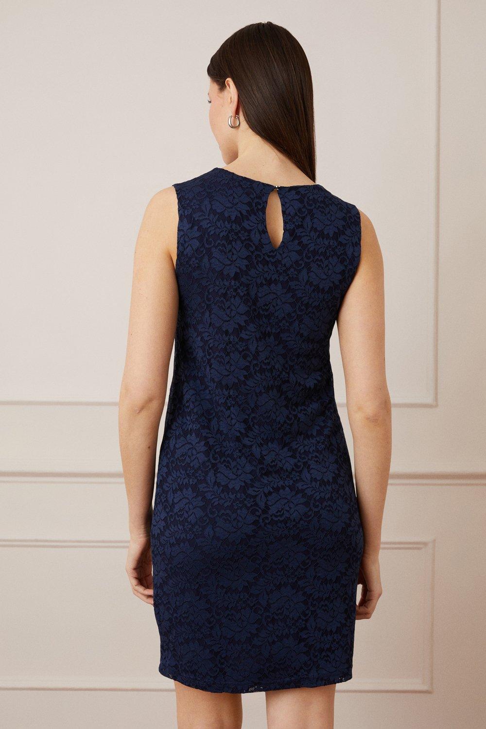 Wallis blue lace outlet dress