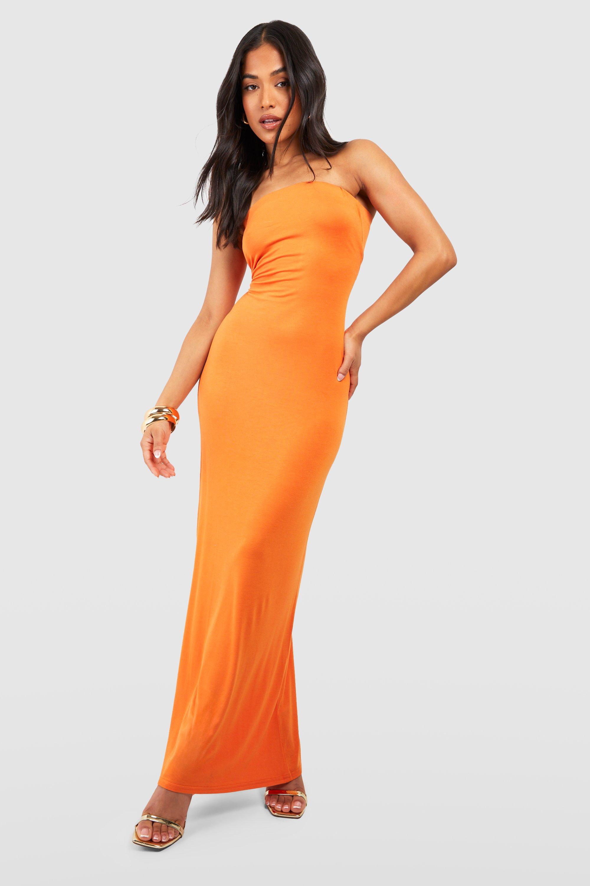 Petite bandeau maxi store dress