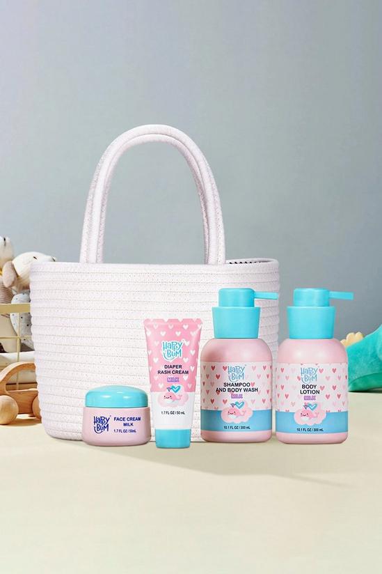 Living and Home 4Pcs Baby Bath Set Baby Wash Gift Set Included Body Wash and Shampoo 1