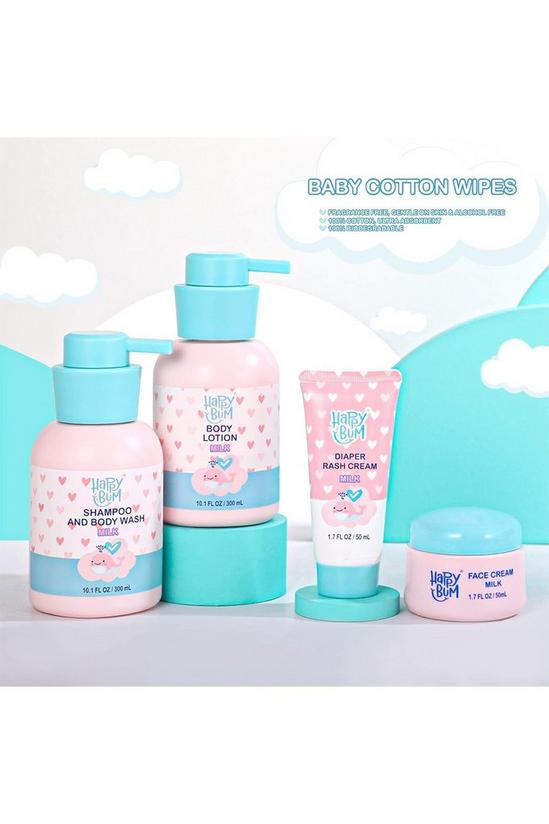 Living and Home 4Pcs Baby Bath Set Baby Wash Gift Set Included Body Wash and Shampoo 5