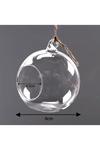 Living and Home 8cm Transparent Christmas Decoration Glass Hanging Ball Set of 6 thumbnail 6