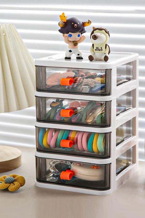 Living and Home Desktop Drawer Transparent Stationery Storage Box To Store Cosmetics Storage Box 1