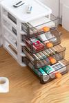 Living and Home Desktop Drawer Transparent Stationery Storage Box To Store Cosmetics Storage Box thumbnail 2