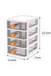 Living and Home Desktop Drawer Transparent Stationery Storage Box To Store Cosmetics Storage Box thumbnail 5