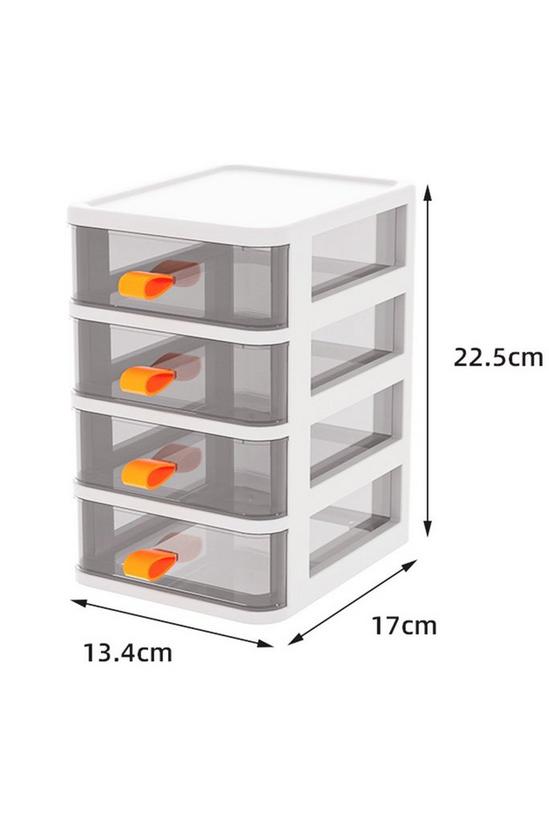 Living and Home Desktop Drawer Transparent Stationery Storage Box To Store Cosmetics Storage Box 5