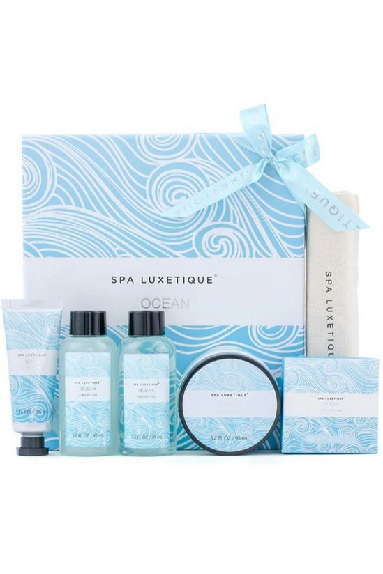 Living and Home 6Pcs Spa Gift Set for Women Ocean Spa Set Includes Body Lotion, Shower Gel,Bubble Bath, Hand Cream 1