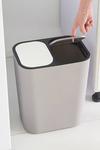 Living and Home 15L Rubbish Bin Dustbin Recycling 2 Section Dry Wet Separation Push-type Spring Lid Sorting Trash Can Kitchen thumbnail 1