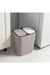 Living and Home 15L Rubbish Bin Dustbin Recycling 2 Section Dry Wet Separation Push-type Spring Lid Sorting Trash Can Kitchen thumbnail 4