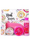 Living and Home Pink Sugar Scent Bath Set 5PC Bath Gift Basket Include Massage Oil, Bath Salt, Scented Candle, Bubble Bath, Sleep Eye Mask thumbnail 1