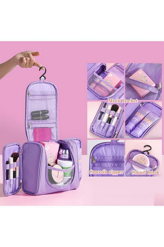 Living and Home 10 Piece Women's Travel Toiletry Bag Rose Water Body Wash Sets Bathing Gift Set 6