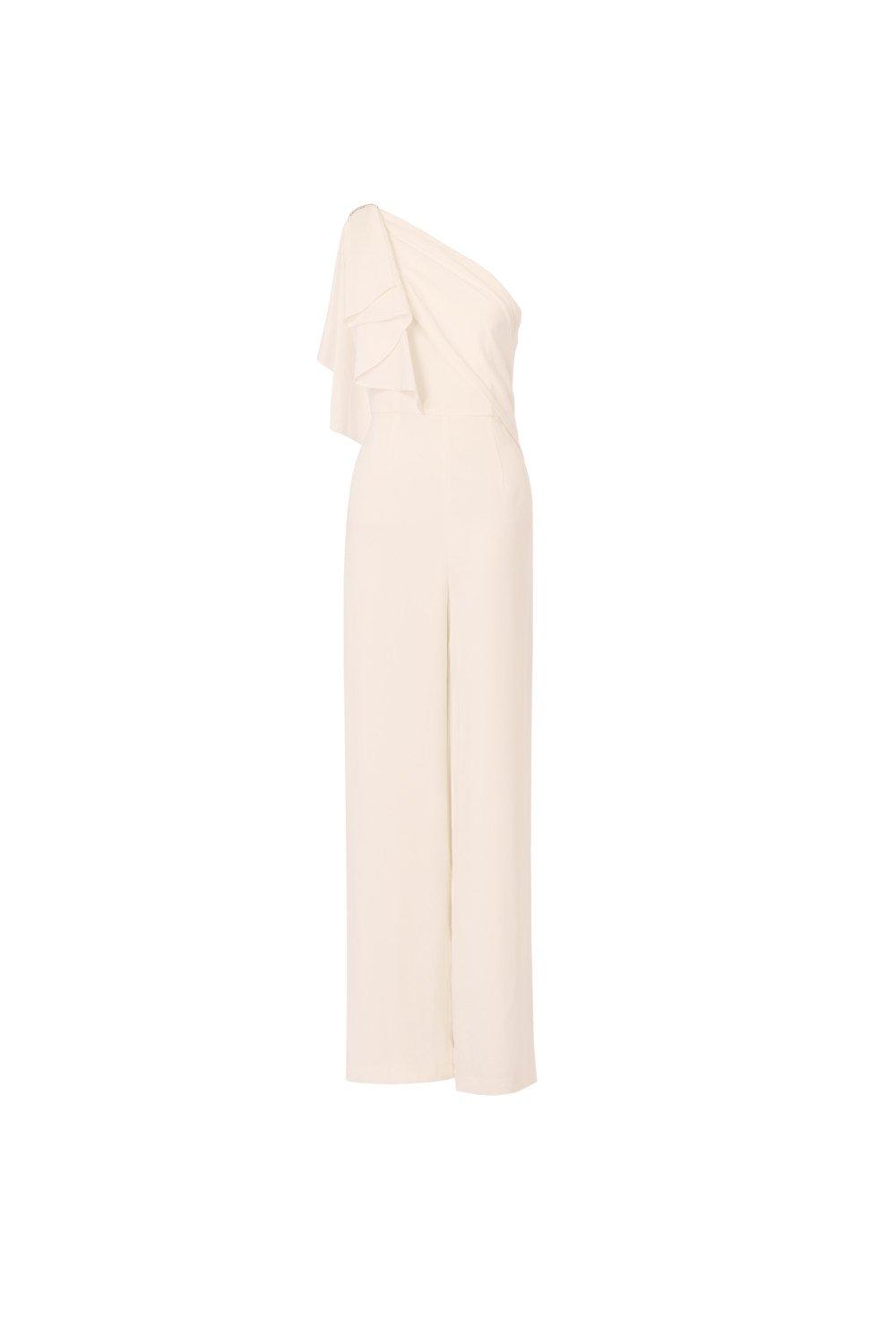 Jumpsuits Satin Crepe Draped Jumpsuit Adrianna Papell