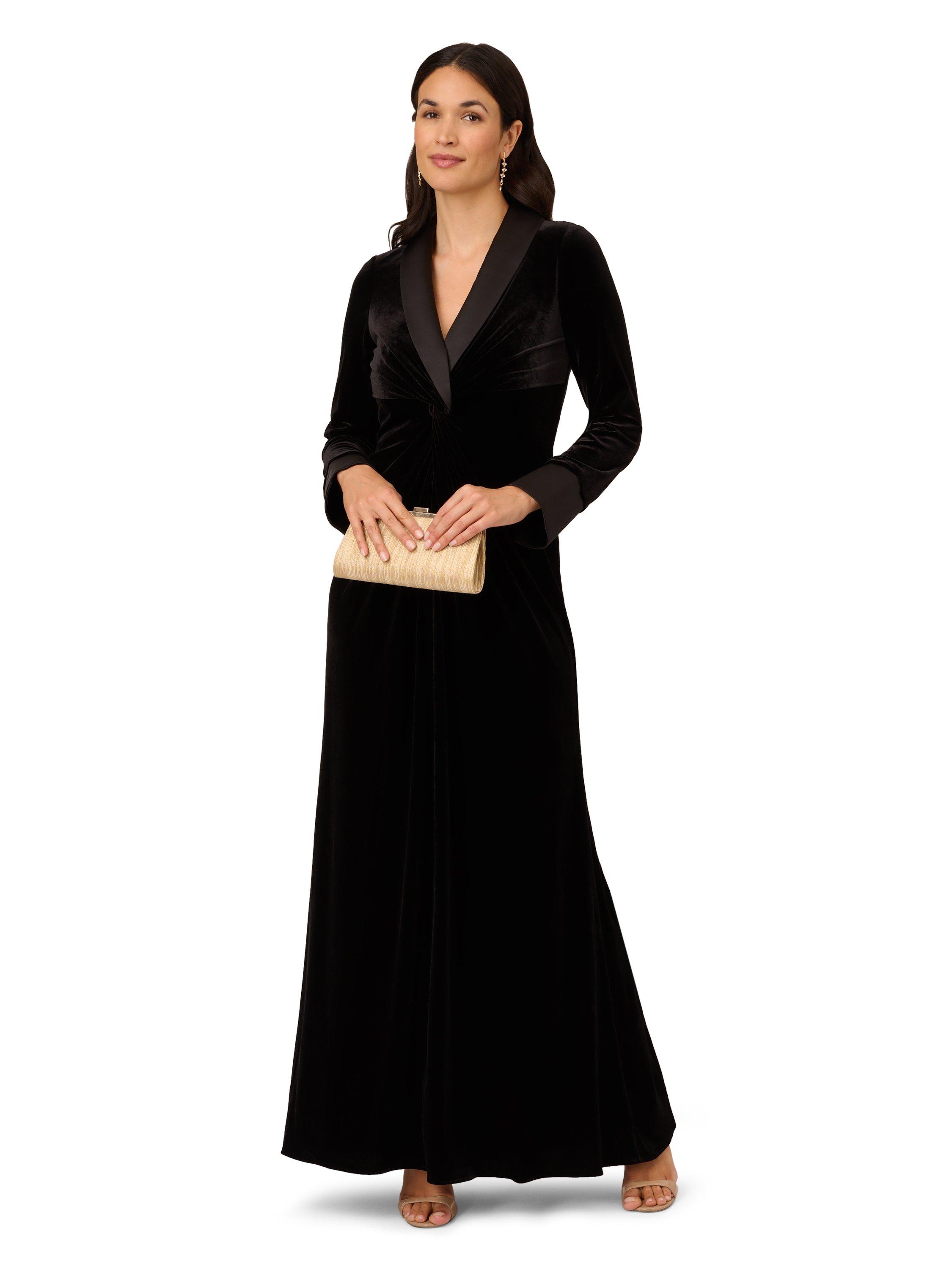 Dresses Velvet Tuxedo Gown Adrianna Papell