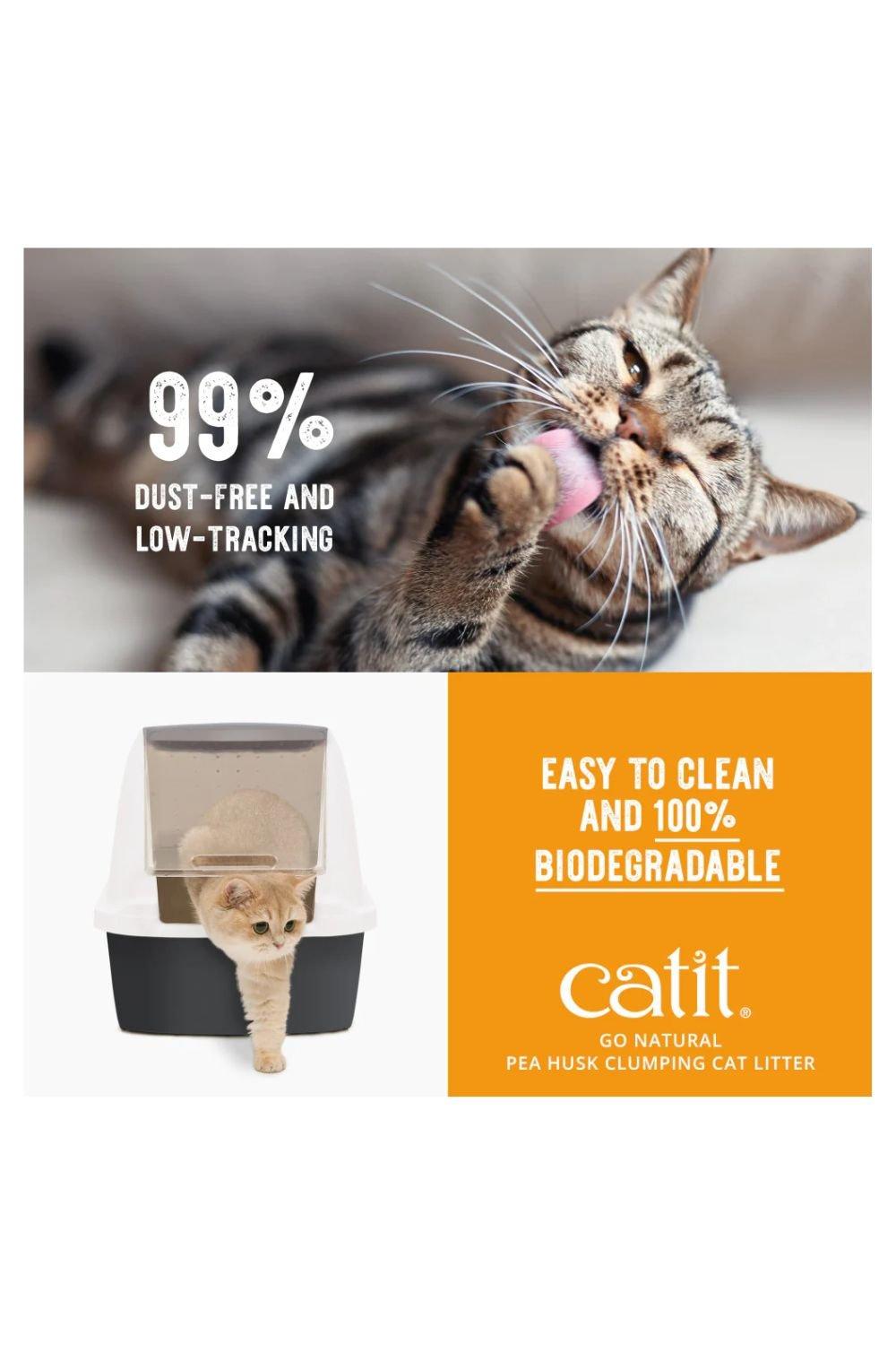 Catit Go Natural! Pea Husk Clumping Cat Litter