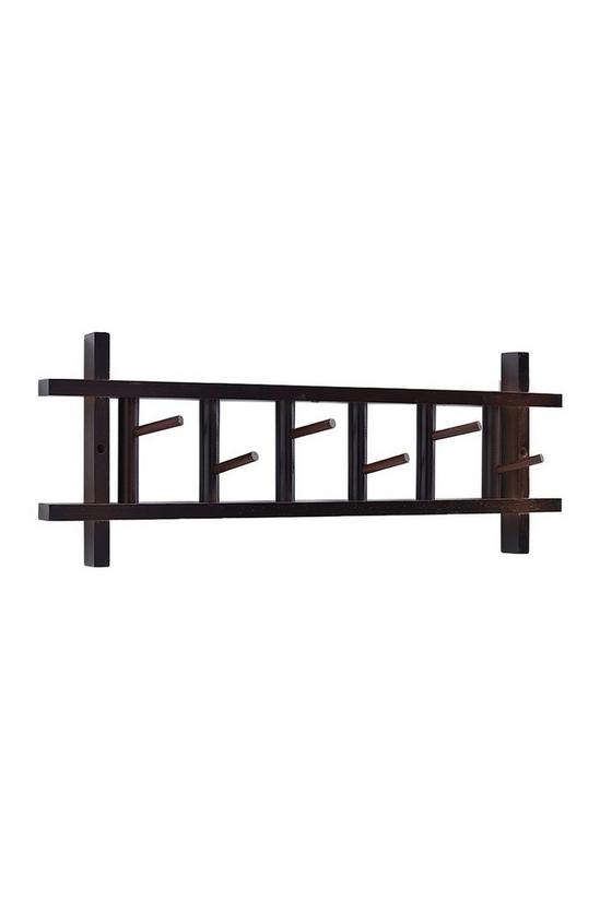 Living and Home Horizontal Wall Mounted Clothes Rack Hat Hooks 5