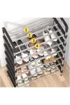 Living and Home 6 Tiers Shoe Rack Organizer Stainless Steel Stackable Space Saving Shoe Shelf thumbnail 4