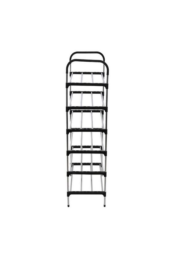 Living and Home 6 Tiers Shoe Rack Organizer Stainless Steel Stackable Space Saving Shoe Shelf 5