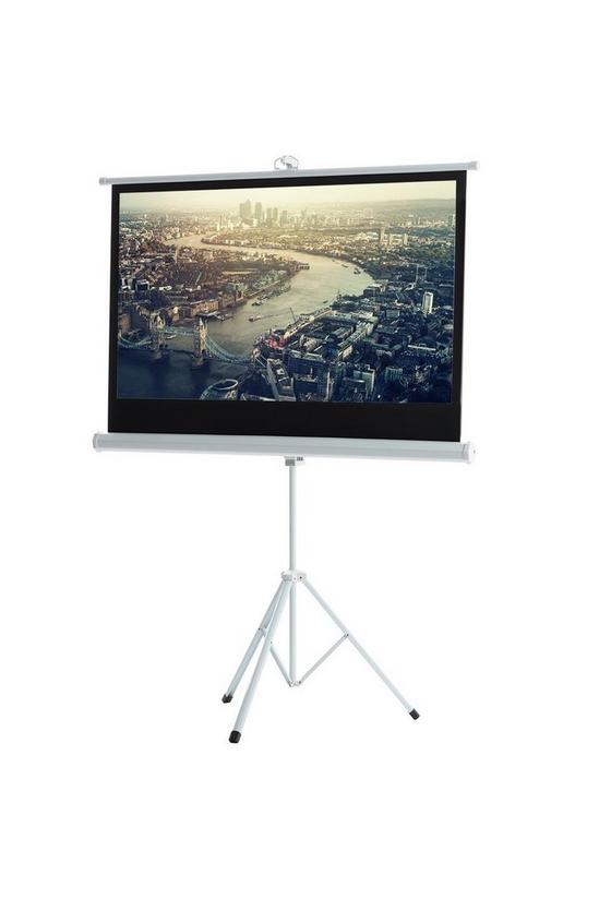 Living and Home 72" Manual Tripod Screen Projector Movie Screen 1
