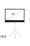 Living and Home 72" Manual Tripod Screen Projector Movie Screen thumbnail 6