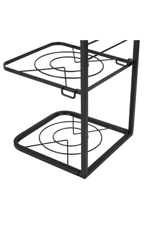 Living and Home 3-Tier Kitchen Pot Pan Organizer Rack Adjustable Cookware Holder Stand 5