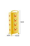 Living and Home 4-Tier Cute Yellow Duck Storage Cart with Wheels thumbnail 4