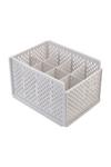 Living and Home Plastic Stackable Clothes Storage Basket White Drawer Organizer thumbnail 5