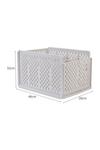 Living and Home Plastic Stackable Clothes Storage Basket White Drawer Organizer thumbnail 6