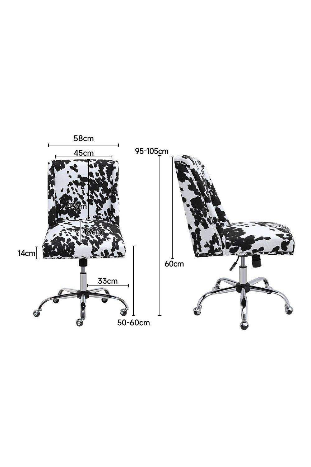 Office Furniture Storage Milk Cow Print Swivel Office Chair