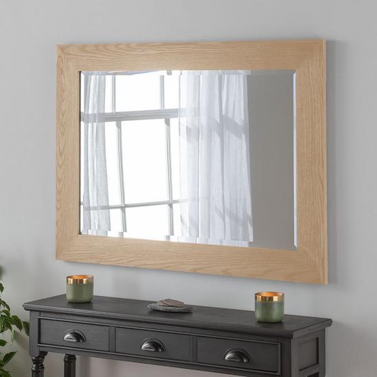 Yearn Mirrors Oak Effect Framed Wall Mirror 93.5x119cm 1