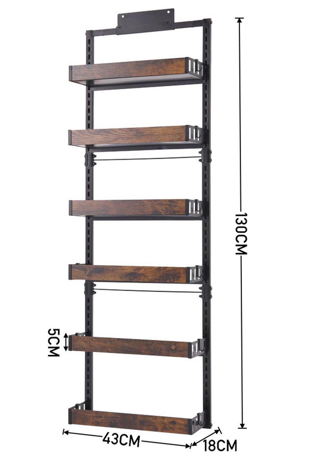 Livingandhome 4 Tier Over the Door Adjustable Shower Caddy Shelf Kitchen Pantry  Organizer