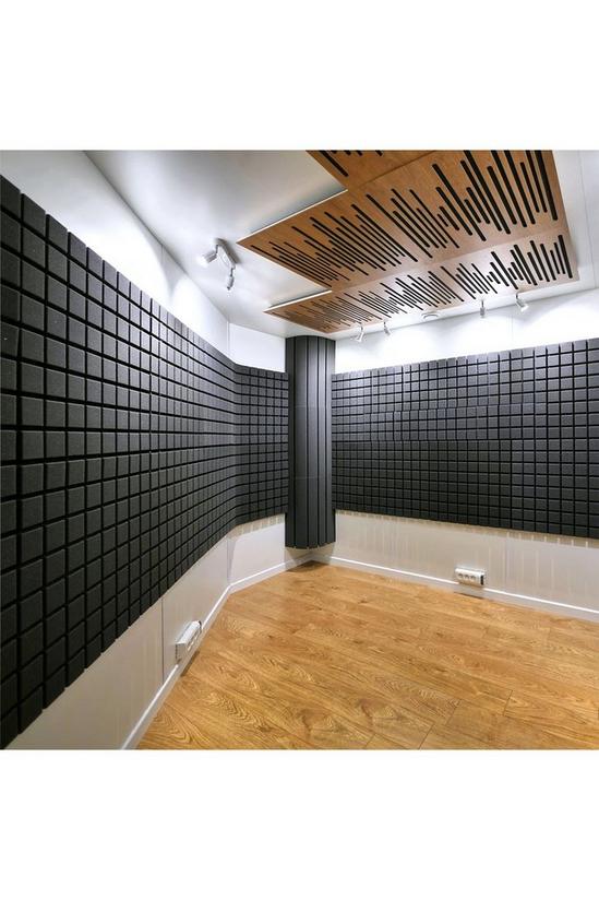 Livingandhome 12pcs Acoustic Panels Studio Soundproofing Felt Wall Tiles Sound  Absorbing Panels